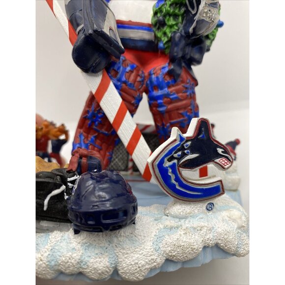 Legends Of The North Pole Vancouver Canucks Goalie Santa Forever Collectibles - Picture 12 of 16